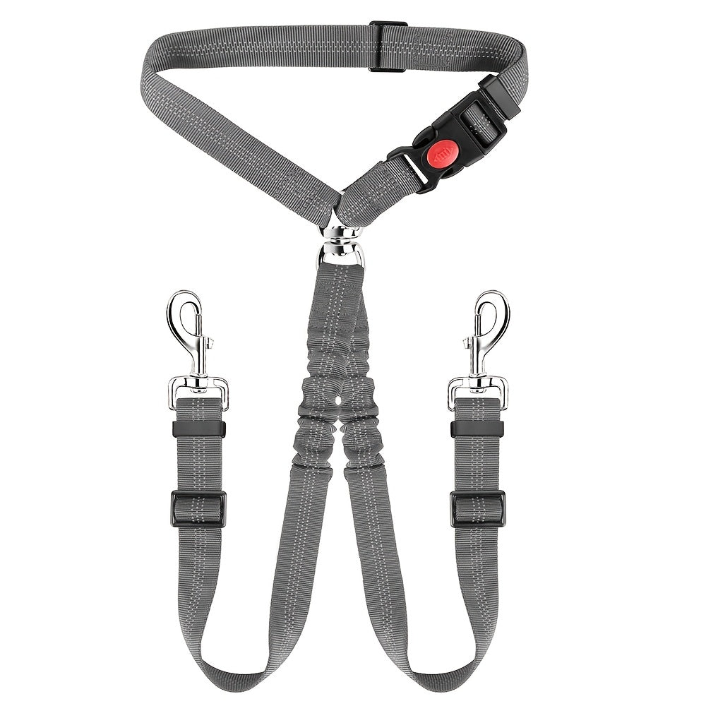 Laisse double pour chien, pivotante à 360° anti-nœuds – Double laisse pour promener deux chiens sans emmêlement, confortable pour petites, moyennes et grandes races, 7 couleurs