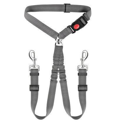 Laisse double pour chien, pivotante à 360° anti-nœuds – Double laisse pour promener deux chiens sans emmêlement, confortable pour petites, moyennes et grandes races, 7 couleurs