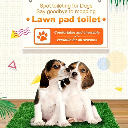 Tapis d'herbe artificielle pour chien, lavable et réutilisable, anti-odeur, pour l'apprentissage de la propreté à l'intérieur, 46 cm x 70 cm – Tapis de propreté en gazon pour chien