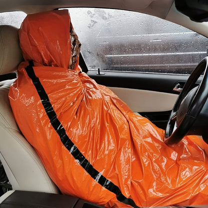 Kit de 4 sacs de couchage d'urgence en Mylar – 2 sacs de couchage thermiques de survie + 2 sifflets, abri portable léger pour le camping, la randonnée, le trekking, la survie en plein air et les urgences