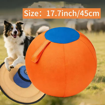 Grosse balle gonflable pour chien – Jouet interactif pour l'entraînement et le rassemblement, jouet d'exercice anti-ennui pour bouledogues, golden retrievers et bergers australiens, sans pile nécessaire