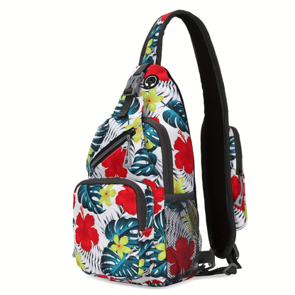 Sac à bandoulière grande capacité pour hommes et femmes – Sac de voyage polyvalent style sport brodé avec fermeture éclair sécurisée, idéal pour les trajets quotidiens mains libres et les activités en plein air, plusieurs coloris disponibles
