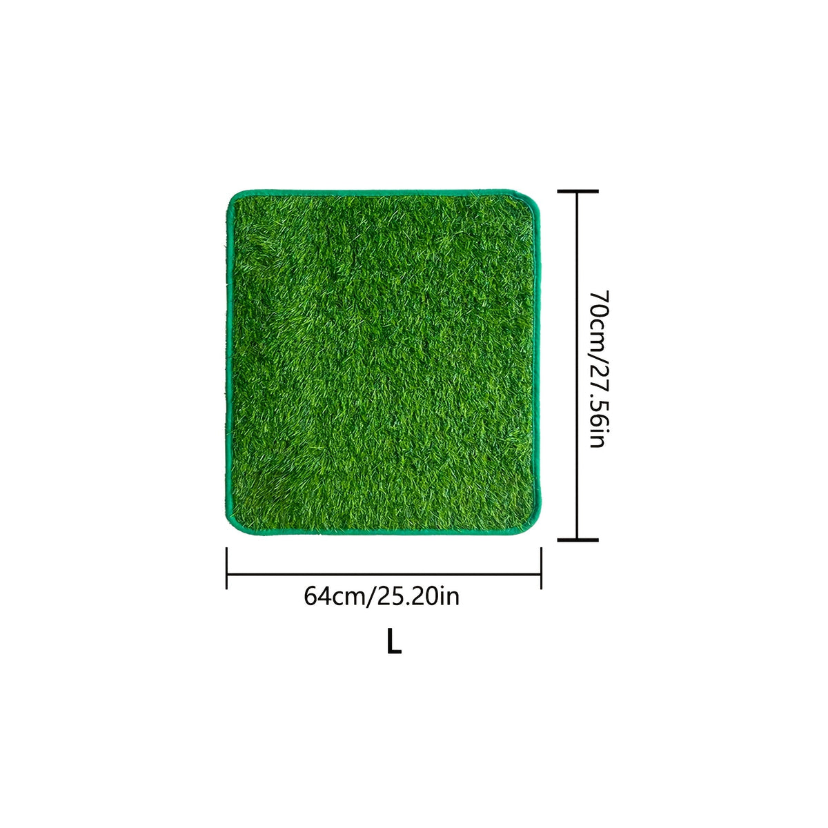 Tapis de propreté en gazon pour chien – Gazon artificiel pour toilettes d'intérieur et d'extérieur, bac à déjections antidérapant et facile à nettoyer pour chiens de petite, moyenne et grande taille, idéal pour balcon d'appartement ou jardin