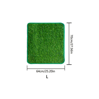 Tapis de propreté en gazon pour chien – Gazon artificiel pour toilettes d'intérieur et d'extérieur, bac à déjections antidérapant et facile à nettoyer pour chiens de petite, moyenne et grande taille, idéal pour balcon d'appartement ou jardin