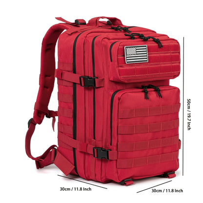 Sac à dos tactique 45 L pour hommes et femmes – Sac de randonnée, camping et voyage grande capacité, sac d'évacuation 3 jours pour le fitness et l'aventure en plein air, 13 coloris disponibles