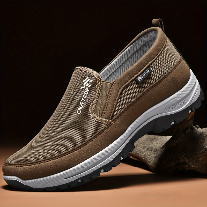 Chaussures de marche décontractées pour hommes - Baskets légères et confortables au quotidien avec soutien amorti pour la marche, les voyages et une utilisation quotidienne, disponibles en gris, noir, marron et bleu marine, tailles US 7,5 à 12,5