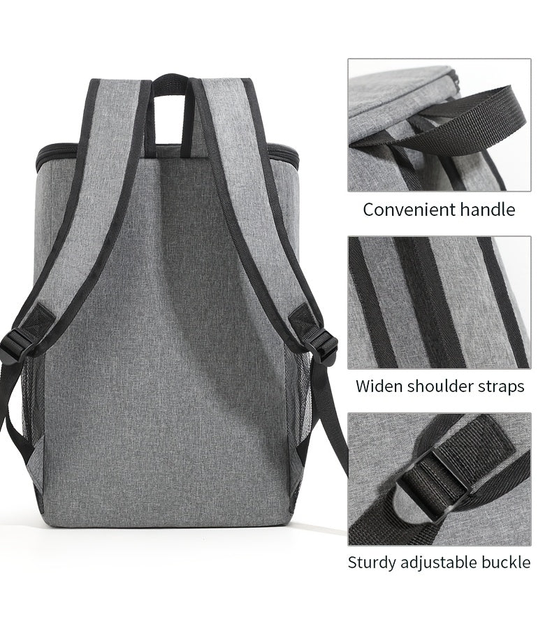 Sac à dos isotherme extra large, peut contenir plus de 30 canettes, sac à bandoulière étanche pour hommes et femmes, parfait pour le camping, le barbecue, la plage, le pique-nique et la randonnée – Compatible avec les pains de glace