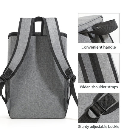 Sac à dos isotherme extra large, peut contenir plus de 30 canettes, sac à bandoulière étanche pour hommes et femmes, parfait pour le camping, le barbecue, la plage, le pique-nique et la randonnée – Compatible avec les pains de glace
