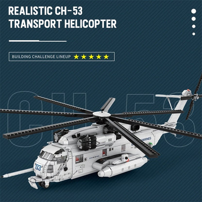 Kit de construction de modèle d'hélicoptère, jouet d'avion militaire de collection avancé pour adultes et adolescents 14+, ensemble d'assemblage de briques ABS, cadeau STEM pour décoration de maison ou de bureau