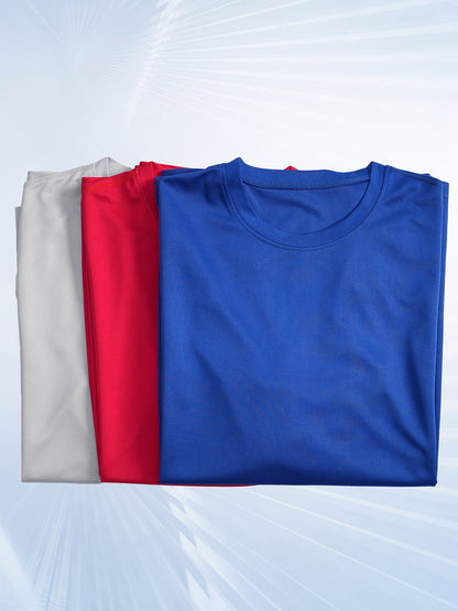 Lot de 5 t-shirts de sport à manches longues pour homme, séchage rapide, évacuation de l'humidité, respirants, anti-odeurs, extensibles, pour running et entraînement, S-XXL