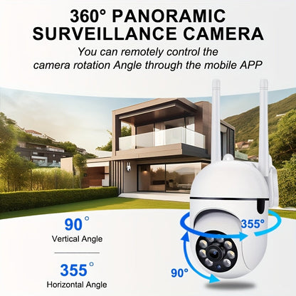 4-Pack Y05S 1080P 5G WiFi Security Camera – AI Motion Tracking 360° PTZ Color Night Vision Two-Way Audio Spotlight & Alarm IP54, Cloud & SD Card Storage, Indoor Outdoor Home Security Monitoring