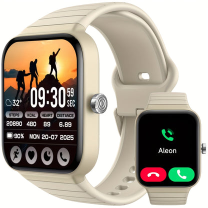FAWEIO Smart Watch with Alexa & Wireless Calling – 1.8" HD Touchscreen, Fitness Tracker, 100+ Sports Modes, Compatible with iPhone & Android, for Women & Men
