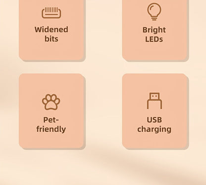 Tondeuse professionnelle pour chiens et chats – Silencieuse, rechargeable par USB avec batterie de secours, tondeuse sans fil portable pour le toilettage à domicile et en voyage