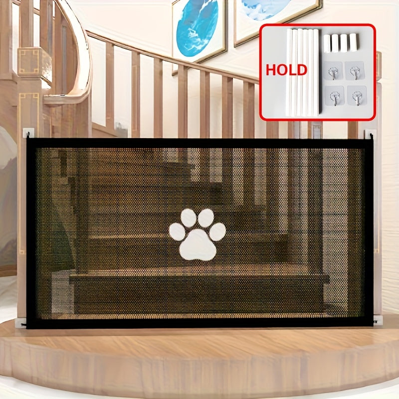 Barrière de sécurité pliable et portable pour animaux – Filet d'isolation en maille pliable pour portes intérieures, escaliers et pièces, disponible en petites et grandes tailles