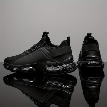 Baskets légères et respirantes pour hommes, semelle en PVC, chaussures de sport décontractées basses à lacets, bleu et noir, tailles US 6,5-12,5, usage quotidien, course à pied, entraînement, chaussures de sport