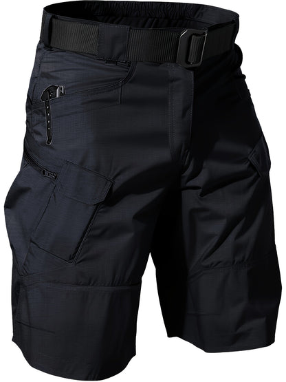 Shorts cargo pour hommes – Shorts tactiques de travail respirants à séchage rapide avec design multi-poches pour la randonnée, le plein air, la pêche et le quotidien, Noir Kaki Gris Vert Fougère, Tailles S-XXXL