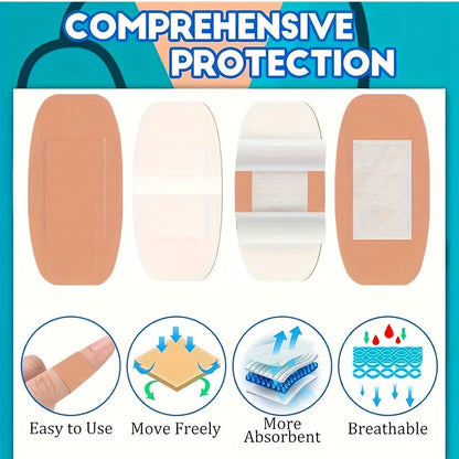 Lot de 360 pansements assortis en tissu - Pansements adhésifs flexibles et respirants pour le bout des doigts, les articulations et les petites plaies, idéal pour les premiers secours à la maison, au bureau et en voyage