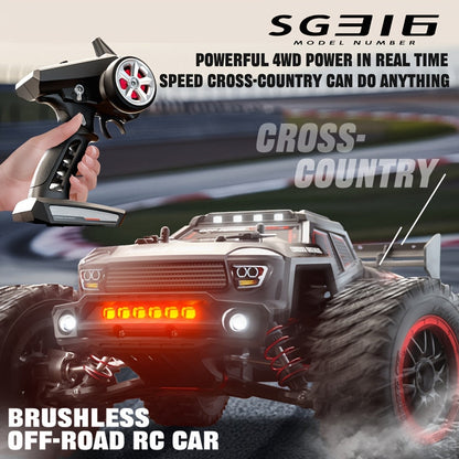 Voiture télécommandée brushless 80 km/h pour adultes - Véhicule tout-terrain 4x4 haute vitesse, contrôle de vitesse entièrement proportionnel, conception structurelle réaliste | Voiture RC professionnelle pour collectionneurs et compétiteurs