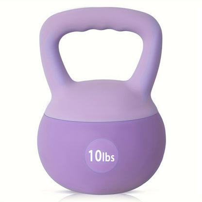 SOGES PVC Soft Kettlebell with Wide Non-Slip Handle – Iron Sand Filled Strength Training Kettlebell 10 to 30 lbs, Safe for Home Gym, Floor & Kids, Ideal for Women & Beginners, Swings Squats HIIT CrossFit