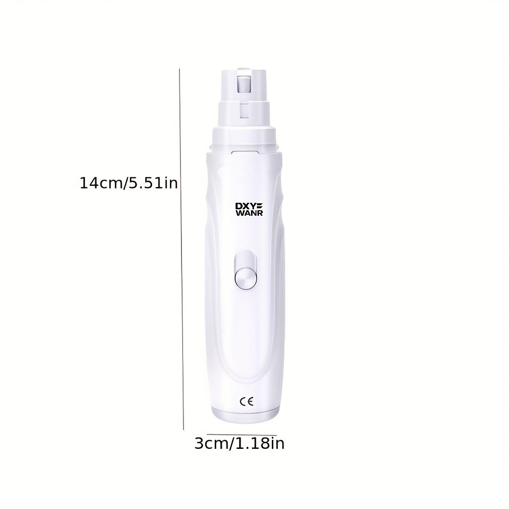 Lime à ongles électrique pour chiens et chats – Ponceuse à griffes silencieuse rechargeable par USB avec 2 vitesses et 3 tailles d'ouverture, outil de soin sécurisé à faible niveau sonore