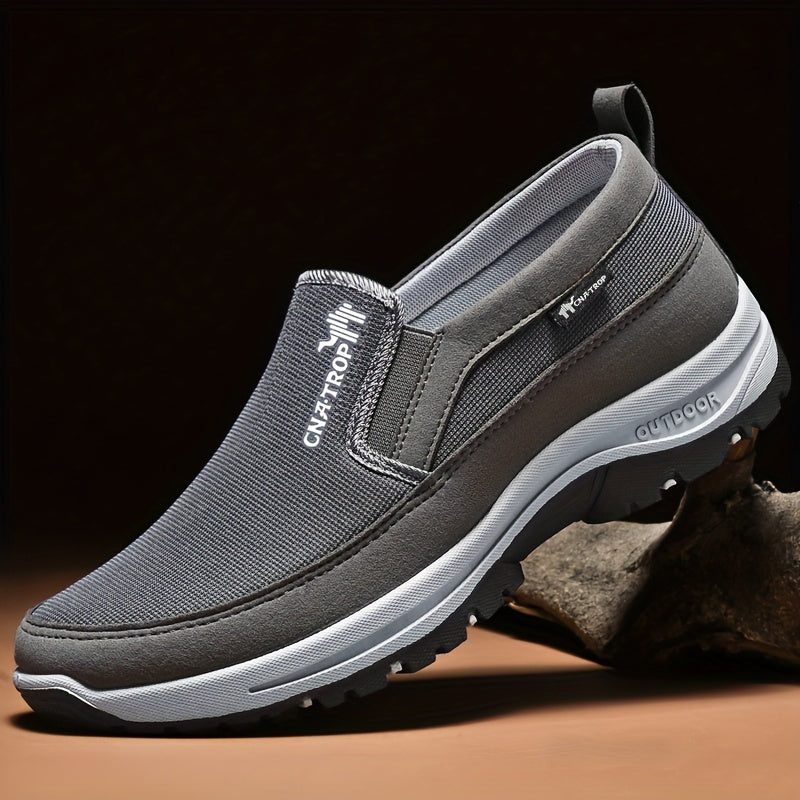 Chaussures de marche décontractées pour hommes - Baskets légères et confortables au quotidien avec soutien amorti pour la marche, les voyages et une utilisation quotidienne, disponibles en gris, noir, marron et bleu marine, tailles US 7,5 à 12,5