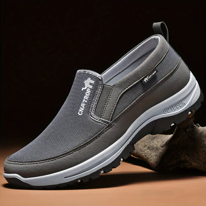 Chaussures de marche décontractées pour hommes - Baskets légères et confortables au quotidien avec soutien amorti pour la marche, les voyages et une utilisation quotidienne, disponibles en gris, noir, marron et bleu marine, tailles US 7,5 à 12,5