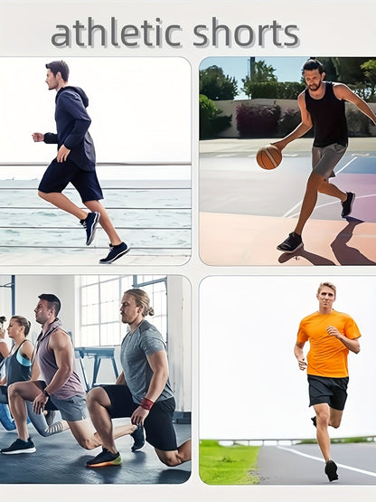 Shorts de sport à séchage rapide pour homme avec poches et taille ajustable – Shorts de training, running et salle de sport légers et coupe ample pour hommes et adolescents, 100 % polyester, couleurs unies, lavables en machine, lot de 10 en gros