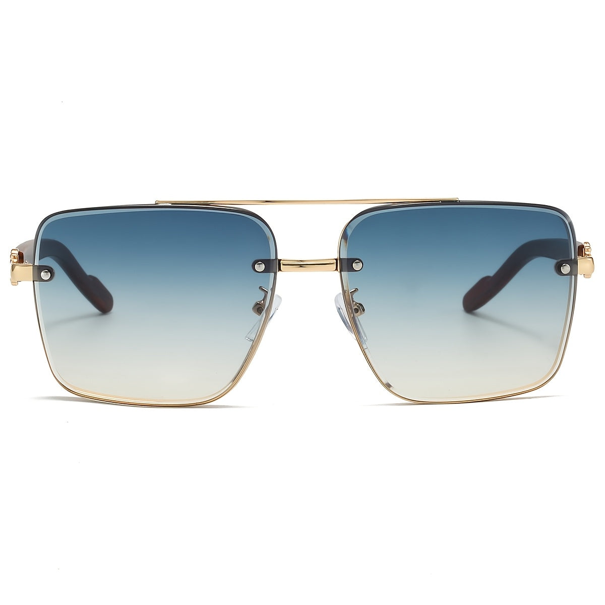 Lunettes de soleil rétro carrées effet bois pour hommes et femmes – Verres dégradés AC anti-UV400, monture légère en polycarbonate, 7 coloris au choix, lunettes de style urbain vintage pour la conduite, les voyages et le quotidien