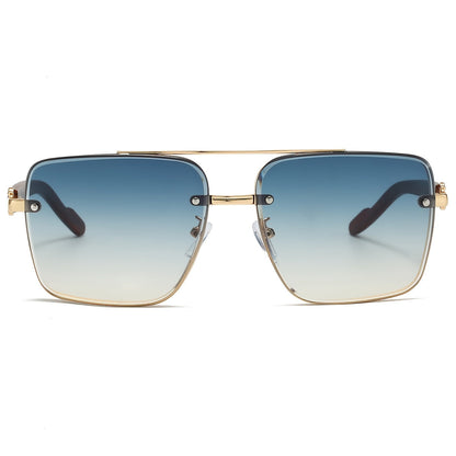 Lunettes de soleil rétro carrées effet bois pour hommes et femmes – Verres dégradés AC anti-UV400, monture légère en polycarbonate, 7 coloris au choix, lunettes de style urbain vintage pour la conduite, les voyages et le quotidien