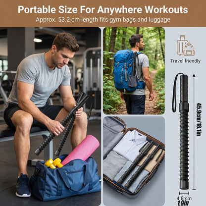 Lot de 2 cordes à sauter sans corde pour combat – Cordes d'entraînement lestées pour fitness en salle de sport à domicile, intensité réglable, équipement d'exercice portable pour hommes et femmes