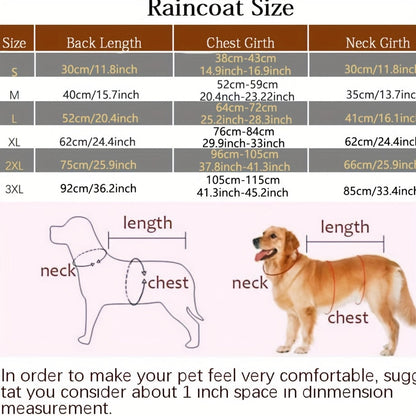 Imperméable réfléchissant pour chien avec capuche – Veste de pluie imperméable à enfiler pour toutes les races, fermeture auto-agrippante facile à mettre et à retirer, tailles S à 3XL, jaune