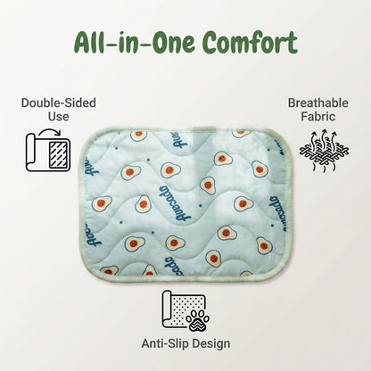Tapis rafraîchissant pour animaux – Coussin réfrigérant antidérapant et résistant aux morsures pour chiens et chats, tapis en gel auto-rafraîchissant activé par la pression pour l'intérieur et l'extérieur, maintient les animaux au frais par temps chaud