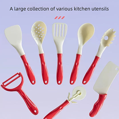 Mini cuisine jouet pour enfants – Ensemble d'imitation avec ustensiles et nourriture, jeu éducatif pour les 3 à 6 ans, cadeau idéal pour anniversaire, Halloween ou Noël pour filles et garçons