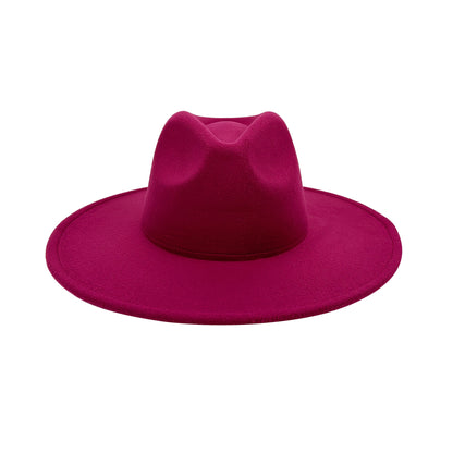 Chapeau de cow-boy à larges bords pour hommes et femmes – Fedora en feutre style western, chapeau style Panama Trilby jazz classique, chapeau de soleil pour festivals en plein air, voyages et tenue décontractée au quotidien