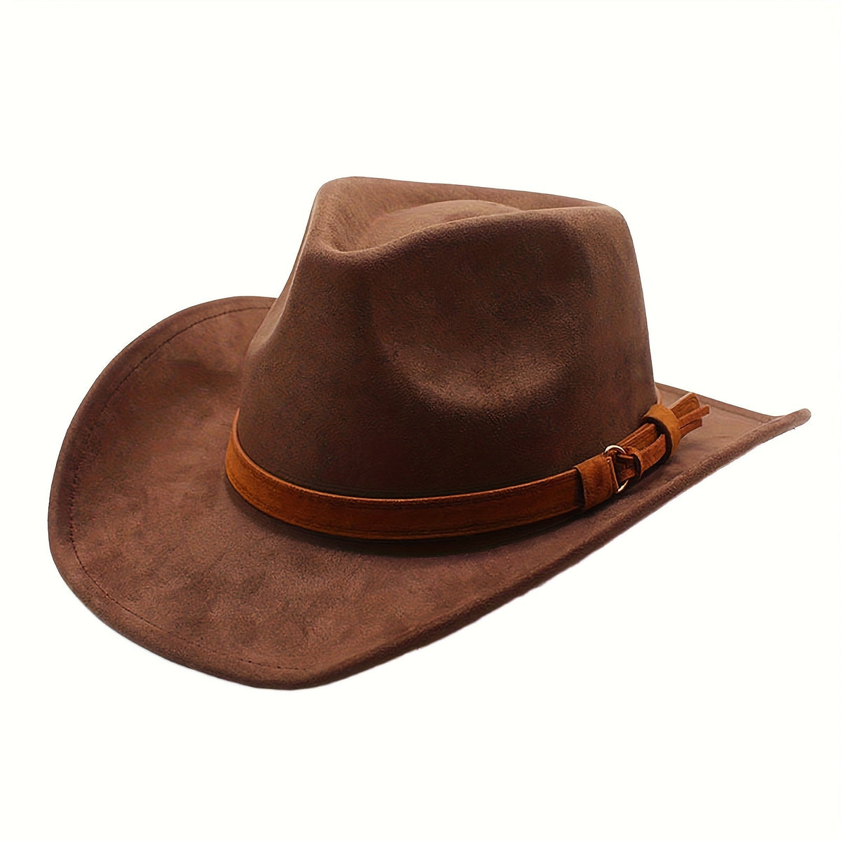 Chapeau de cowboy western rétro à large bord pour hommes et femmes – Chapeau unisexe style Fedora classique pour les voyages décontractés, la plage et les déguisements, disponible en 7 couleurs : marron, noir, kaki, beige, gris, blanc