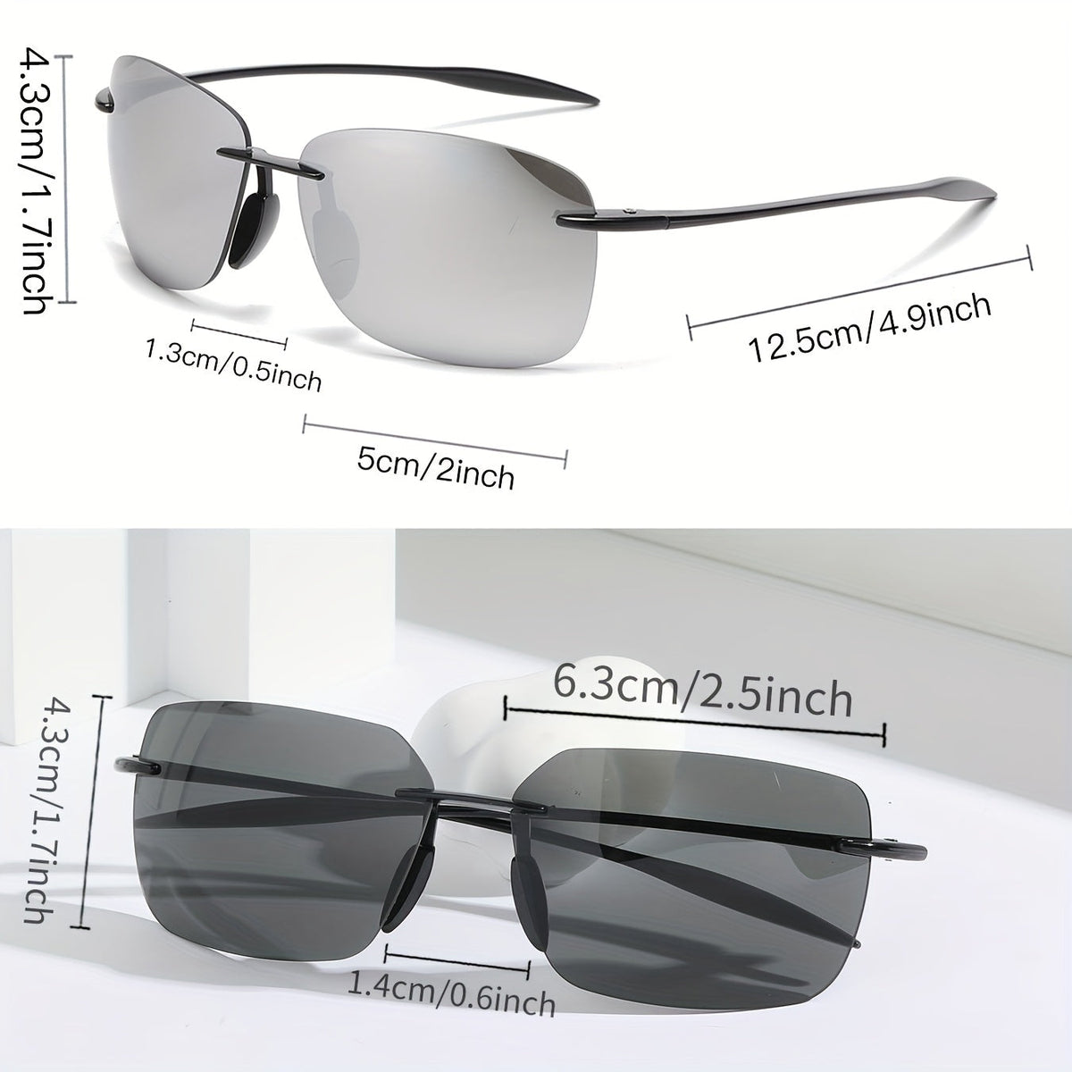 Lunettes de soleil polarisées pour hommes – Pack de 3 ou 6, protection UV400, verres HD anti-reflets, monture en polycarbonate légère, lunettes pour la conduite et les sports de plein air, lot cadeau pour lui