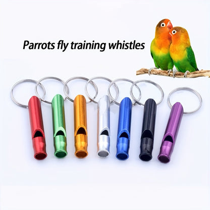 Kit de démarrage pour le dressage des perroquets - Ensemble bol d'alimentation, nourrisseur à la main et sifflet pour perroquets, perruches, calopsittes et conures - Accessoires pour apprivoiser et créer un lien avec les oiseaux, couleur aléatoire