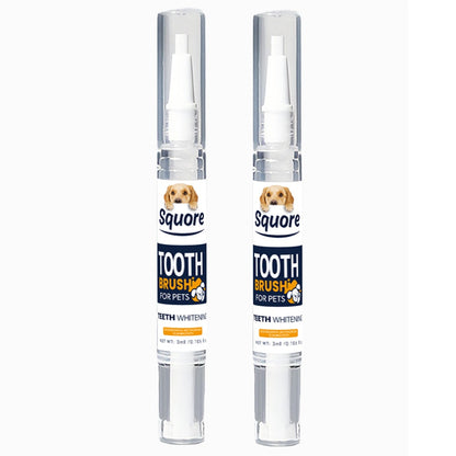 Pet Dental Cleaning Pen 2-Pack – Plant-Based Formula Teeth Cleaning Pen for Dogs & Cats, Effective Tartar & Plaque Remover, No-Brush Dog Teeth Cleaner for Fresh Breath and Healthy Gums, Easy Finger Application