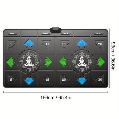 Tapis de danse sans fil pour enfants et adultes - Tapis de danse électronique pour deux joueurs avec caméra HD, compatible TV, jeu de fitness pour garçons et filles de 3 ans et plus | Cadeau d'anniversaire ou de Noël pour s'amuser en famille