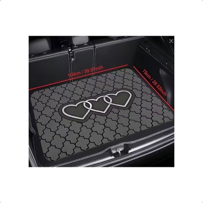 Tapis de coffre pour voiture – Revêtement de chargement antidérapant et imperméable avec motifs uniques, protection intérieure de véhicule durable contre la saleté, les déversements et les rayures, ajustement universel