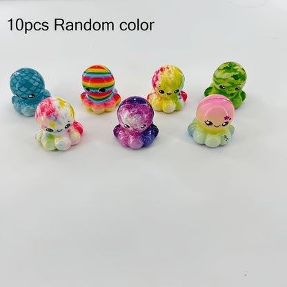 Cute Octopus Squishy Toys Soft Slow Rising Fidget Sensory Squeeze Stress Relief Balls for Kids Adults Classroom Prizes Party Favors Birthday Gifts Holiday Stocking Stuffers Random Colors 10 20 30 Pack