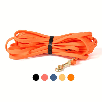 Laisse de dressage longue pour chien - Nylon enduit de PVC imperméable, résistance à la traction de 272 kg (600 lb), longe pour le rappel en extérieur, disponible en 1,5 m, 3 m, 6 m et 9 m (5, 10, 20 et 30 pieds), facile à nettoyer