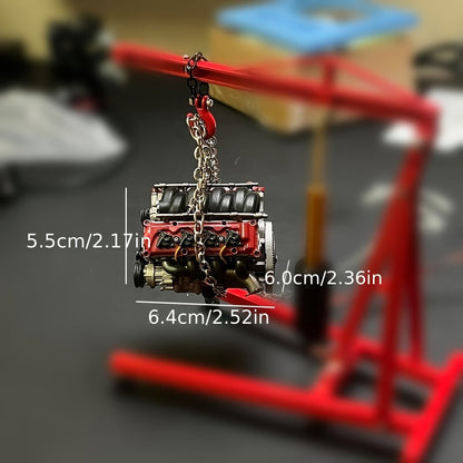 Kit de modèle de moteur V8 pour adultes, assemblage imprimé en 3D, moteur miniature réaliste à l'échelle, projet STEM, modèle d'exposition, cadeau pour passionnés de voitures et ingénieurs