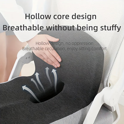 Coussin de siège ergonomique en mousse à mémoire de forme avec soutien lombaire – Coussin antidérapant pour chaise de bureau, fauteuil gaming et siège de voiture pour soulager les douleurs aux hanches et au coccyx, confort prolongé en position assise