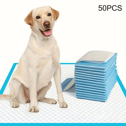 Alèses super absorbantes pour chien 60x60 cm pour le dressage des chiots et l'usage en intérieur – Alèses d'apprentissage anti-fuites et anti-odeurs, paquets économiques de 50 / 100 / 200 / 400 unités