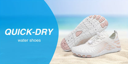 Barefoot Hiking Shoes for Women Wide Toe Box Non-Slip Trail Running Sneakers – Healthy Minimalist Footwear, Sizes US 6-11, White Black Pink