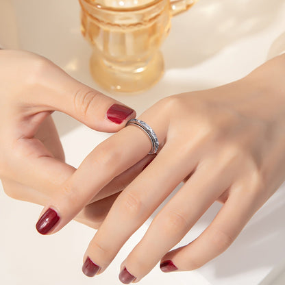 Bague anti-anxiété en argent sterling 925 avec motif fleur de lotus – Anneau rotatif oxydé « Just Breathe » pour soulager le stress, le TDAH, l'autisme et le yoga, bague unisexe pour l'inquiétude, tailles 57-67, cadeau pour femmes et hommes