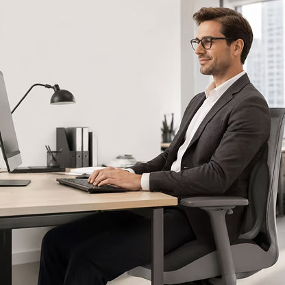 Coussin de siège ergonomique en mousse à mémoire de forme avec soutien lombaire et design creux respirant – Coussin de coccyx confortable pour chaise de bureau, siège auto, position assise prolongée, unisexe