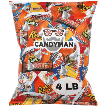 Assortiment de chocolats en vrac, boîte cadeau de 1,8 kg – Variété de chocolats au lait et noirs emballés individuellement, idéal pour les fêtes, les réceptions, les collations au bureau et les cadeaux