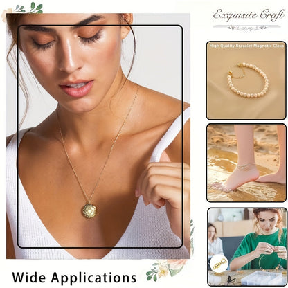 Fermoirs et attaches magnétiques pour colliers avec mousqueton – Convertisseurs de fermoirs de bijoux à connexion facile pour bracelets, colliers et chaînes, fermoirs de bijoux adaptés aux personnes souffrant d'arthrite